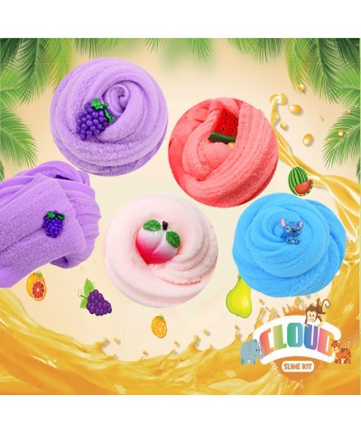 16 Pack Cloud Slime Kit with Mint Slime Watermelon Slime Coffee Slime Lemon Slime Lollipop Slime and Cake Slime Super Soft & ...