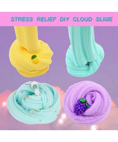 16 Pack Cloud Slime Kit with Mint Slime Watermelon Slime Coffee Slime Lemon Slime Lollipop Slime and Cake Slime Super Soft & ...