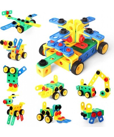 STEM Building Toys 101 PCS Engineering Building Toys with Storage Box Kids Educational Interlocking Building Set Building Toy...