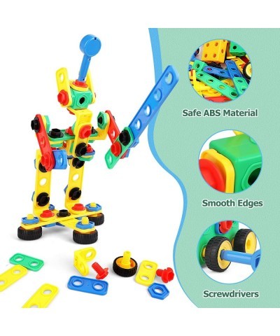 STEM Building Toys 101 PCS Engineering Building Toys with Storage Box Kids Educational Interlocking Building Set Building Toy...