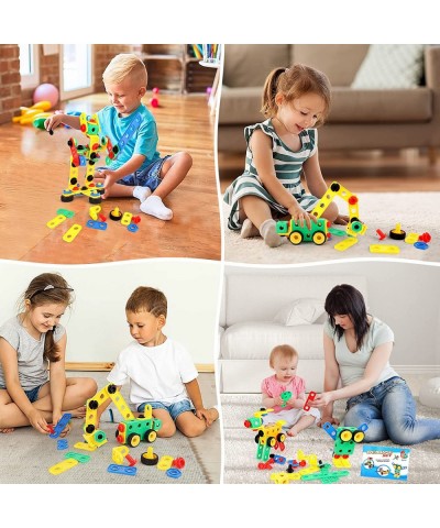 STEM Building Toys 101 PCS Engineering Building Toys with Storage Box Kids Educational Interlocking Building Set Building Toy...