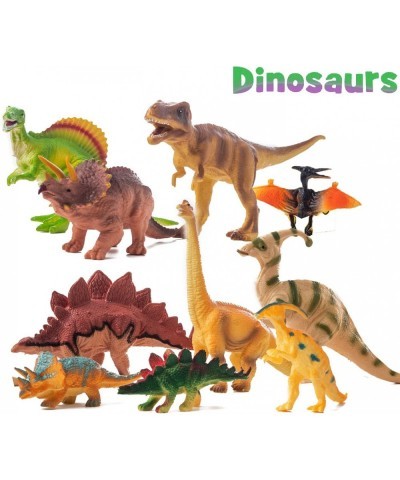 Dinosaur Toys Educational Realistic Dinosaur Figure Playset with 21 Dinosaur Toys and 48.43×31.5IN Dinosaur Toys Activity Pla...