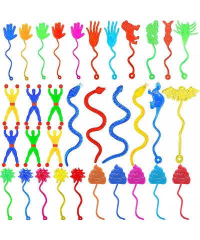 60 Pcs Sticky Hands Toys Bulk Stretchy Favors Set Include Novelty Sticky Hands Slap Hands Sticky Toy Sticky Hammer Sticky Ani...