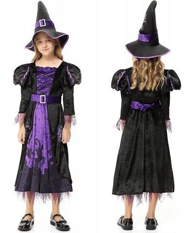 Witch Costume for Girls Kids Halloween Party Fancy Dress Up Deluxe Set with Hat Skirt for Girls. $28.00 Kids' Costumes