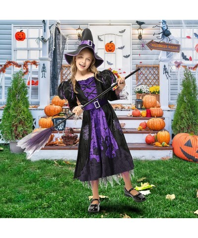 Witch Costume for Girls Kids Halloween Party Fancy Dress Up Deluxe Set with Hat Skirt for Girls. $28.00 Kids' Costumes