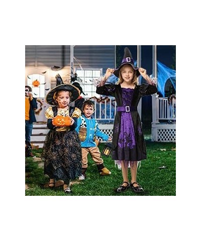 Witch Costume for Girls Kids Halloween Party Fancy Dress Up Deluxe Set with Hat Skirt for Girls. $28.00 Kids' Costumes