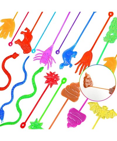 60 Pcs Sticky Hands Toys Bulk Stretchy Favors Set Include Novelty Sticky Hands Slap Hands Sticky Toy Sticky Hammer Sticky Ani...