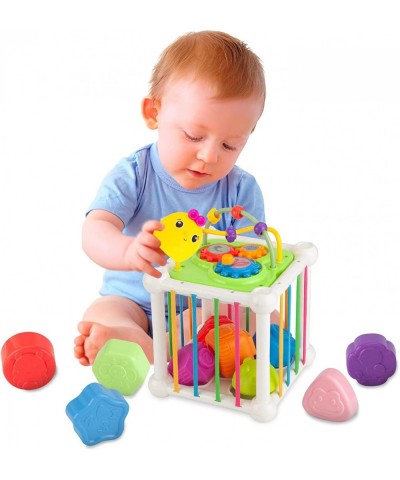 Shape Sorter Toys for Babies 6-12 Months Montessori Sensory Bin Cube with Xylophone Gift for Toddler Boy Girl Age 1 2 3 $30.6...