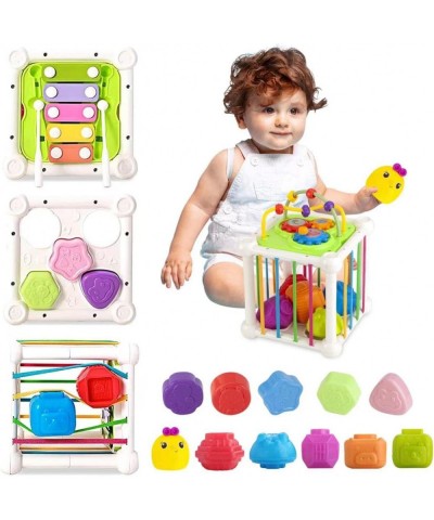 Shape Sorter Toys for Babies 6-12 Months Montessori Sensory Bin Cube with Xylophone Gift for Toddler Boy Girl Age 1 2 3 $30.6...