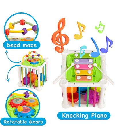 Shape Sorter Toys for Babies 6-12 Months Montessori Sensory Bin Cube with Xylophone Gift for Toddler Boy Girl Age 1 2 3 $30.6...