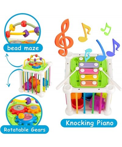 Shape Sorter Toys for Babies 6-12 Months Montessori Sensory Bin Cube with Xylophone Gift for Toddler Boy Girl Age 1 2 3 $30.6...