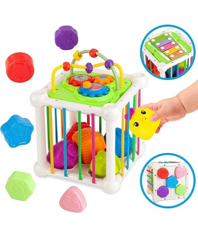 Shape Sorter Toys for Babies 6-12 Months Montessori Sensory Bin Cube with Xylophone Gift for Toddler Boy Girl Age 1 2 3 $30.6...