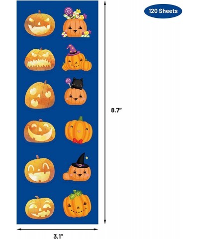 120 Sheets Halloween Stickers for Kids Assortment 1440 Stickers Halloween Mini Stickers for Party Favors Treats Classroom Cra...