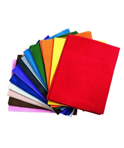 100% Polyester Felt Sheets 9 inches x 12 inches 13 colors 1mm Thick 50 Sheet Pack for Sewing and DIY Arts & Crafts Projects $...