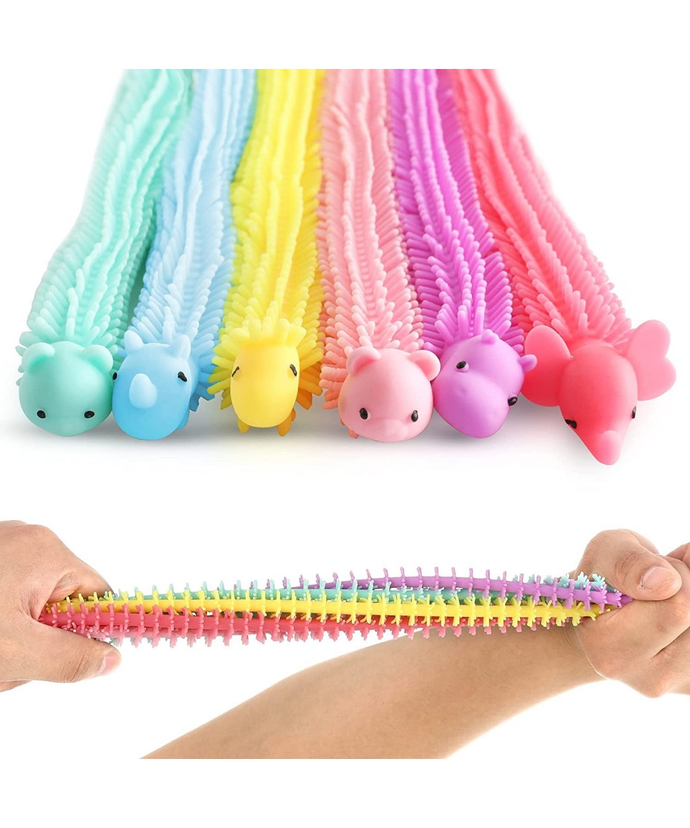 Sensory Toys: Calming Animal Stretchy Strings 6pcs Monkey Noodle Fidget Toy Quiet Stress Relief Toys for Autism Christmas Sto...