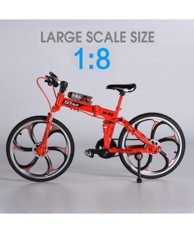 Alloy Foldable Bicycle Toy Mini Finger Mountain Bike Toys Model for Home Office Desktop Decoration (Red) $27.86 Finger Toys