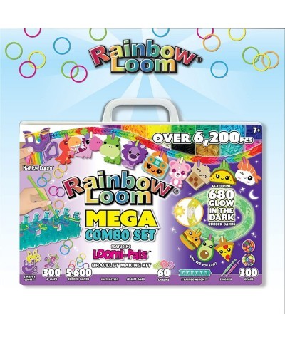 Rainbow Loom® Loomi-Pals Glow in The Dark Mega Combo Set Features 60 Cute Assorted LP Charms The New RL2.0 Alpha & Pony Beads...