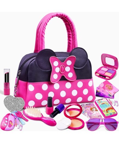 Pretend Play Purse for Little Girls-Toddler Purse Set Pretend Play Makeup Toys for 3 4 5 6 Year Old Kids Toddler Purse with A...