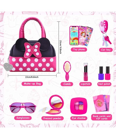 Pretend Play Purse for Little Girls-Toddler Purse Set Pretend Play Makeup Toys for 3 4 5 6 Year Old Kids Toddler Purse with A...