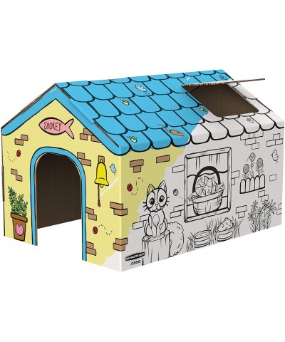 at Play Cat Playhouse Cardboard Playhouse for Cats and Kids $28.40 Kids' Playhouses