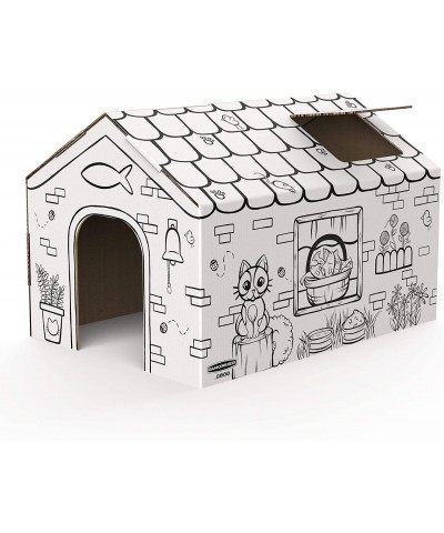 at Play Cat Playhouse Cardboard Playhouse for Cats and Kids $28.40 Kids' Playhouses