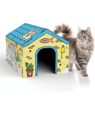 at Play Cat Playhouse Cardboard Playhouse for Cats and Kids $28.40 Kids' Playhouses