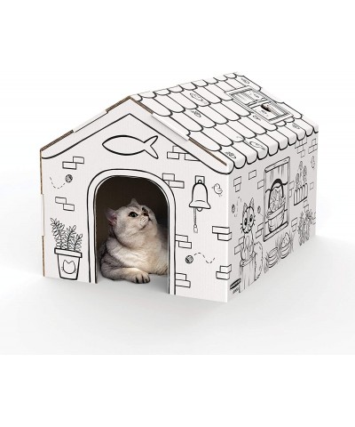 at Play Cat Playhouse Cardboard Playhouse for Cats and Kids $28.40 Kids' Playhouses