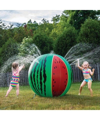 Giant Inflatable Watermelon Sprinkler Almost 4 ft | Backyard Toys Water Park Play Kid Toy Outside Sprinklers | Baby Kids Todd...