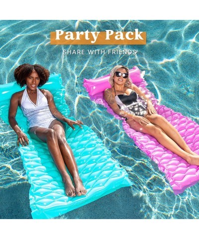 Pocket Inflatable Floating Mat Swimming Pool Mattress Pool Mat Float Raft Lounge 2 Pieces $49.48 Swimming Pool & Outdoor Wate...