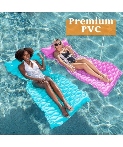 Pocket Inflatable Floating Mat Swimming Pool Mattress Pool Mat Float Raft Lounge 2 Pieces $49.48 Swimming Pool & Outdoor Wate...