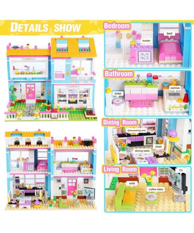 1655 Pieces Friends House Building Blocks Set Hair Salon Creative Toy Building Kit for Kids Best Learning and Roleplay STEM C...