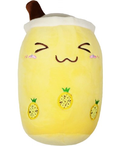 Variety Boba Milk Tea Plushie Pillow Comforting Stuffed Animal Toy Super Soft Snuggle Plush Pineapple Travel Companion (Pinea...