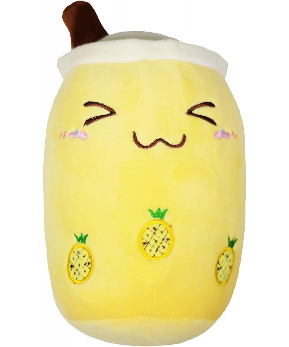 Variety Boba Milk Tea Plushie Pillow Comforting Stuffed Animal Toy Super Soft Snuggle Plush Pineapple Travel Companion (Pinea...