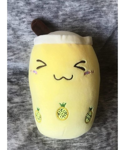 Variety Boba Milk Tea Plushie Pillow Comforting Stuffed Animal Toy Super Soft Snuggle Plush Pineapple Travel Companion (Pinea...