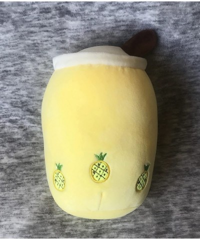 Variety Boba Milk Tea Plushie Pillow Comforting Stuffed Animal Toy Super Soft Snuggle Plush Pineapple Travel Companion (Pinea...