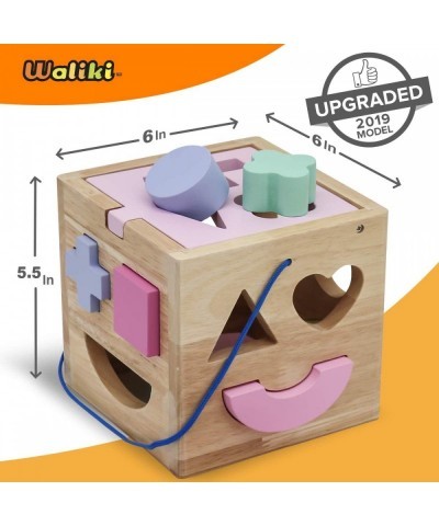 Pounding Bench with Hammer Wood Shape Sorter Box Rainbow Stacker Pastel Colors Complete Set (3 Wooden Toys Bundle) $69.38 Ear...