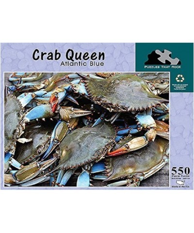 Crab Queen Atlantic Blue 550 Piece Jigsaw Puzzle for Adults $38.11 Jigsaw Puzzles