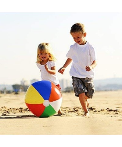 12 Inch Rainbow Inflatable Beach Balls for Kids Summer Beach Party Favors Pool Toys Pack of 12 $18.62 Toy Sports Products