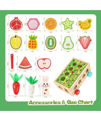 Montessori Toys for Toddlers Wooden Carrot Pulling Baby Toy Learning & Educational Shape Sorter for Fine Motor Skills Birthda...