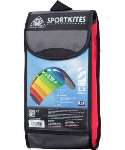 Kites Symphony Beach III 1.3 Stunt Kite 51 Inch Dual - Line Sport Kite Color: Rainbow - Active Outdoor Fun for Ages 8 and Up ...