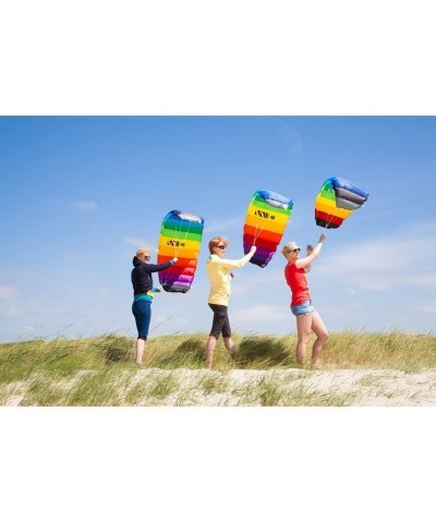 Kites Symphony Beach III 1.3 Stunt Kite 51 Inch Dual - Line Sport Kite Color: Rainbow - Active Outdoor Fun for Ages 8 and Up ...