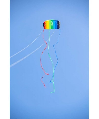 Kites Symphony Beach III 1.3 Stunt Kite 51 Inch Dual - Line Sport Kite Color: Rainbow - Active Outdoor Fun for Ages 8 and Up ...