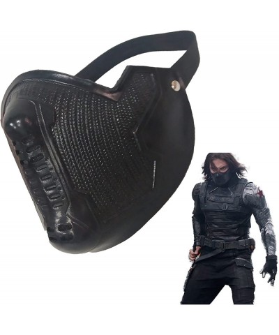 Winter Soldier Mask Bucky Barnes James Buchanan Superhero Latex Cosplay Halloween Prop Costume Accessory Black One Size $48.2...