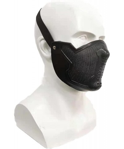 Winter Soldier Mask Bucky Barnes James Buchanan Superhero Latex Cosplay Halloween Prop Costume Accessory Black One Size $48.2...