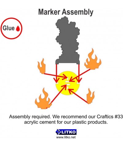 Extra Large Flaming Wreckage Marker $33.88 Game Accessories