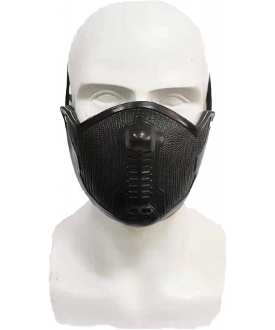 Winter Soldier Mask Bucky Barnes James Buchanan Superhero Latex Cosplay Halloween Prop Costume Accessory Black One Size $48.2...