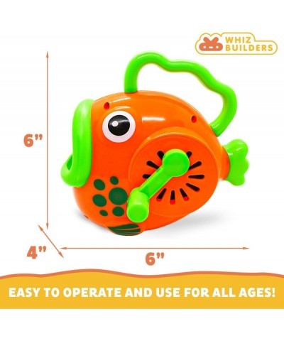 Bubble Machine for Kids Backyard Toys Toddler Outdoor Toys with Solution Refill BPA-Free Manual Bubble Toys Hand-Operated Blo...