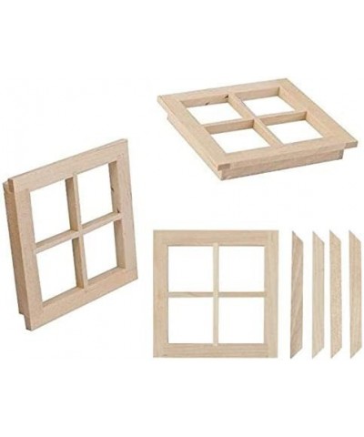 Adult Scene 1 Pack 1:12 Dollhouse Miniature DIY Wooden Square Windows Furniture Acessories Dollhouse Miniature Scene Doll Hom...