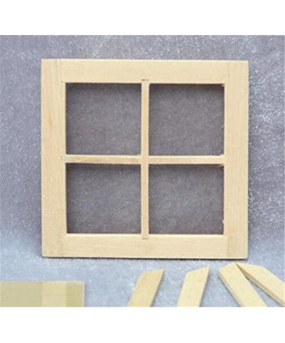 Adult Scene 1 Pack 1:12 Dollhouse Miniature DIY Wooden Square Windows Furniture Acessories Dollhouse Miniature Scene Doll Hom...