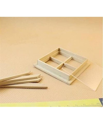 Adult Scene 1 Pack 1:12 Dollhouse Miniature DIY Wooden Square Windows Furniture Acessories Dollhouse Miniature Scene Doll Hom...